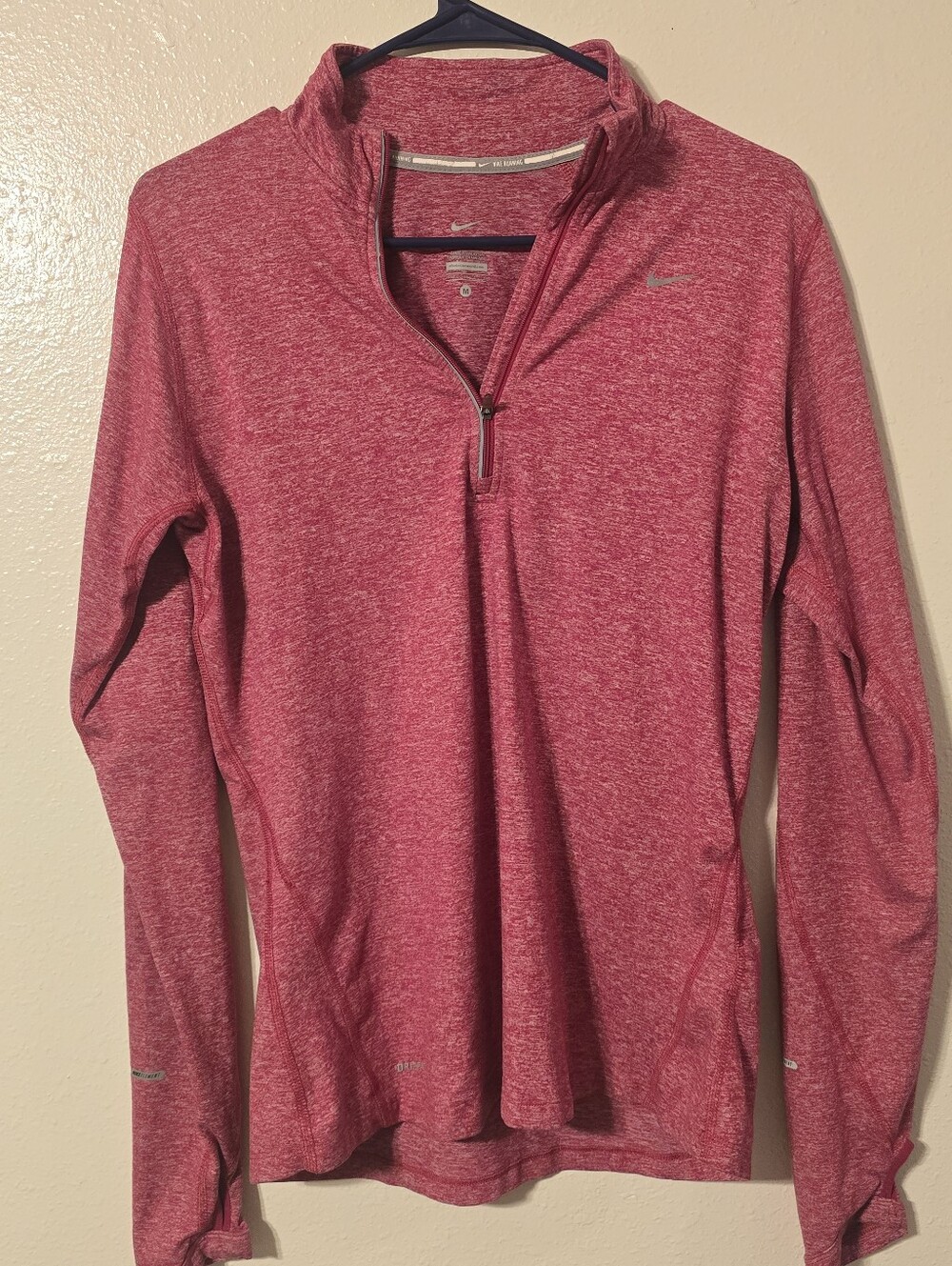Nike Element Women's M Pink Dri-FIT Half-Zip Running Pullover 717421-632